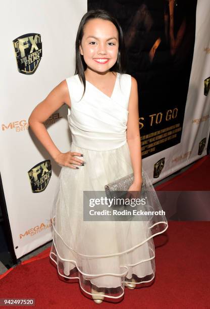 Chalet Lizette Brannan attends "Miles To Go" Los Angeles premiere at Writers Guild Theater on April 5, 2018 in Beverly Hills, California.