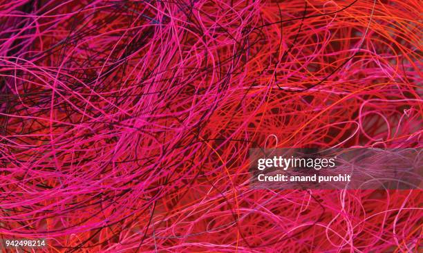 abstract background of colored thread - rayon stock pictures, royalty-free photos & images