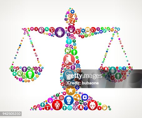正義平衡向量圖示模式背景 正義平衡向量圖示模式背景