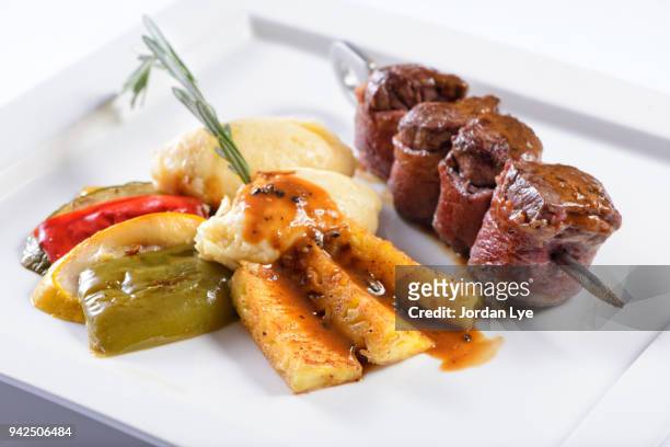 espetada skewers and kebabs - skewer stock pictures, royalty-free photos & images