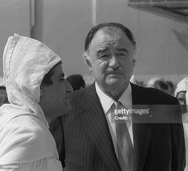 Count Alexandre de Marenches , former Director-General of the French foreign intelligence service , from 1970 to 1980, smiles 03 March 1985 during...