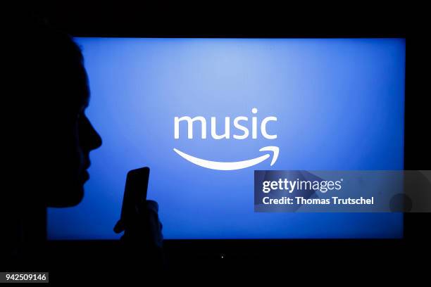 Berlin, Germany In this photo illustration the logo of the music streaming service Amazon Music is displayed on a screen on April 05, 2018 in Berlin,...