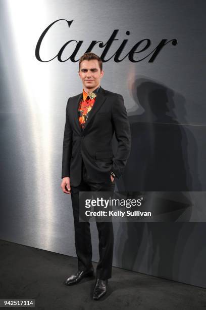Actor David Franco arrives on the red carpet for the Santos de Cartier Watch Launch at Pier 48 on April 5, 2018 in San Francisco, California.
