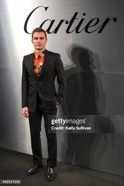 Actor David Franco arrives on the red carpet for the Santos de Cartier Watch Launch at Pier 48 on April 5, 2018 in San Francisco, California.