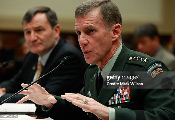 Army Gen. Stanley McChrystal , commander of the International Security Assistance Force and commander of United States Forces Afghanistan and Karl...