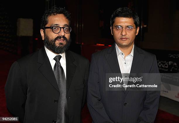 Director Shimit Amin and screenwriter Jay Deep Sahni attend the "Rocket Singh - Salesman of the Year" premiere during day two of the 6th Annual Dubai...