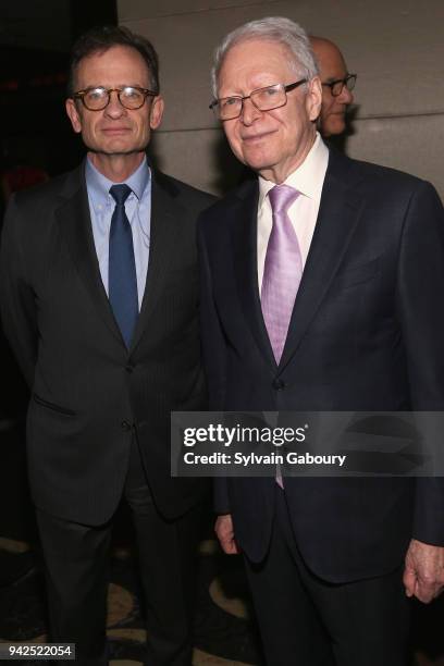 Daniel Weiss and Jan Vilcek attend 2018 Vilcek Prizes Gala on April 5, 2018 in New York City.