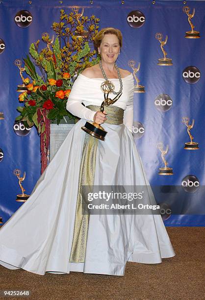 Meryl Streep, winner of Outstanding Lead Actress in a Miniseries or a Movie, "Angels in America"