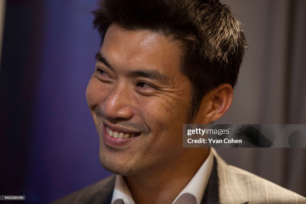 Leader and founder of the Future Forward party, Thanathorn...