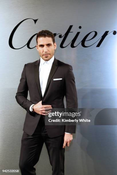 Miguel Angel Silvestre attends Cartier celebration of the launch of Santos de Cartier Watch at Pier 48 on April 5, 2018 in San Francisco, California.