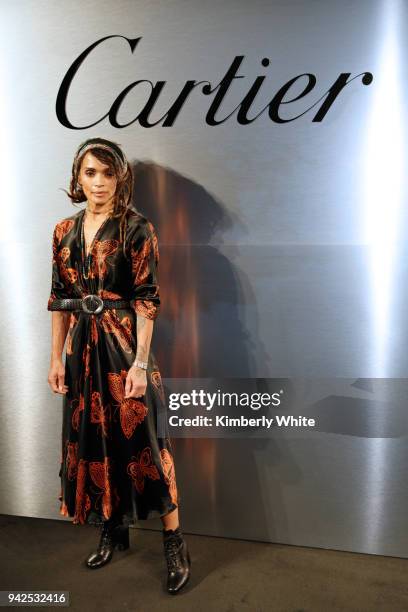 Lisa Bonet attends Cartier celebration of the launch of Santos de Cartier Watch at Pier 48 on April 5, 2018 in San Francisco, California.