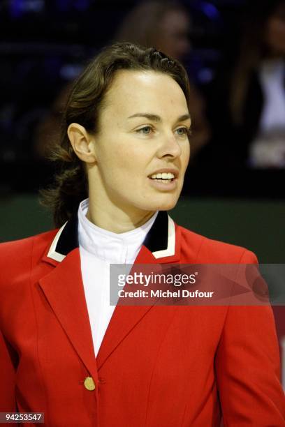 Martina Hingis competes in the Gucci Masters Competition at Paris Nord Villepinte on December 10, 2009 in Paris, France.