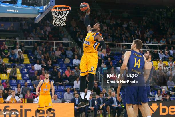 Thomas Robinson during the match between FC Barcelona and BC Khimki Moscu, corresponding to the week 30 of the Euroleague, played at the Palau...