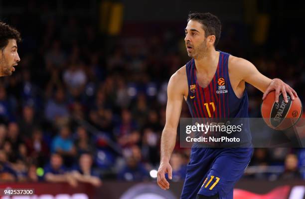 Juan Carlos Navarro during the match between FC Barcelona and BC Khimki Moscu, corresponding to the week 30 of the Euroleague, played at the Palau...