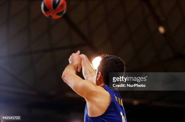 Juan Carlos Navarro during the match between FC Barcelona and BC Khimki Moscu, corresponding to the week 30 of the Euroleague, played at the Palau...
