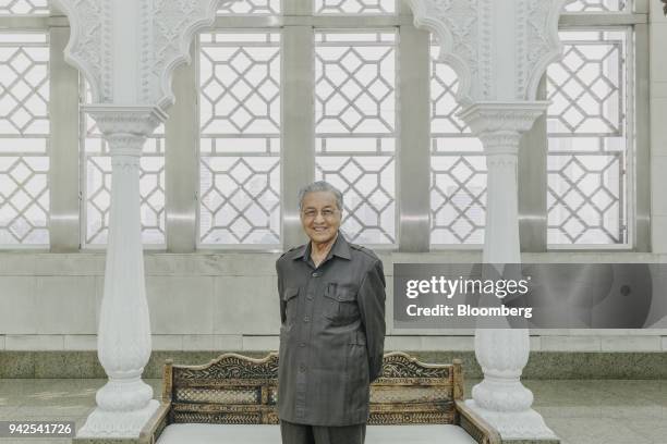 Mahathir Mohamad, Malaysia's former prime minister, poses for a photograph in Kuala Lumpur, Malaysia, on Friday, April 6, 2018. Mahathir pledged to...