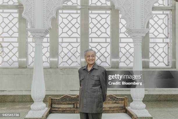 Mahathir Mohamad, Malaysia's former prime minister, poses for a photograph in Kuala Lumpur, Malaysia, on Friday, April 6, 2018. Mahathir pledged to...