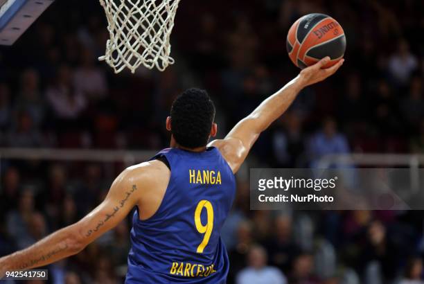 Adam Hanga during the match between FC Barcelona and BC Khimki Moscu, corresponding to the week 30 of the Euroleague, played at the Palau Blaugrana...