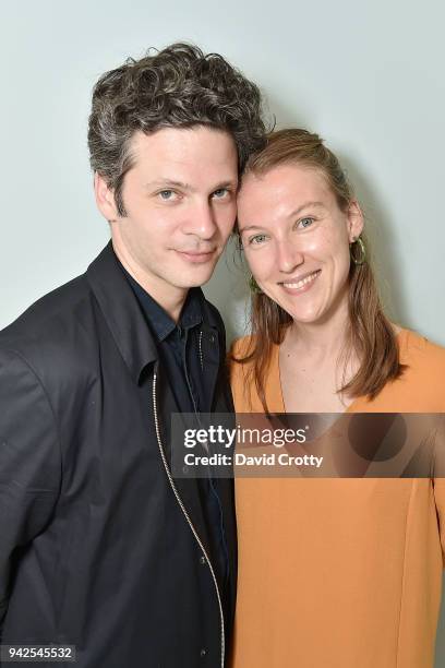 Benjamin Paulin and Alice Lemoine attend Ralph Pucci Presents Pierre Paulin and James HD Brown on April 5, 2018 in Los Angeles, California.