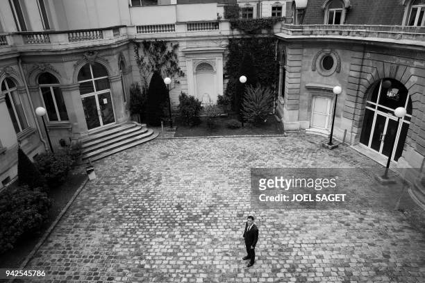 Upcoming General Secretary of the French Socialist Party Olivier Faure, poses during a photo session at the French political Party Socialist...