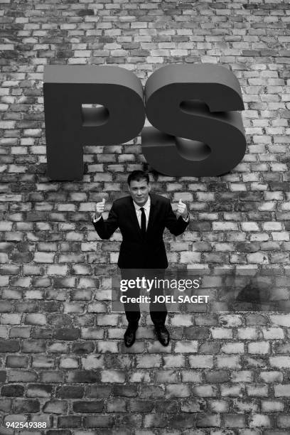 Upcoming General Secretary of the French Socialist Party Olivier Faure, poses during a photo session at the French political Party Socialist...