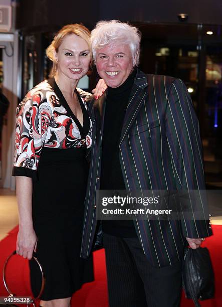 Actress Christine Zierl and singer Taco attend the Radisson Blu Hotel Grand Opening on December 10, 2009 in Hamburg, Germany.