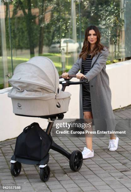 Melissa Jimenez presents the new stroller by Stokke Xplory on April 5, 2018 in Madrid, Spain.