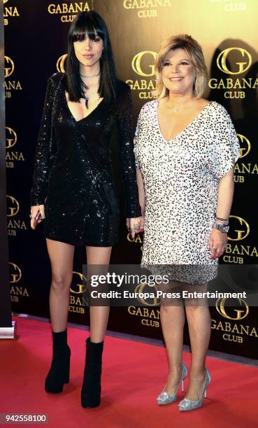 Terelu Campos attends the'Alejandra Rubio's birthday photocall' at Gabana disco on April 5, 2018 in Madrid, Spain.