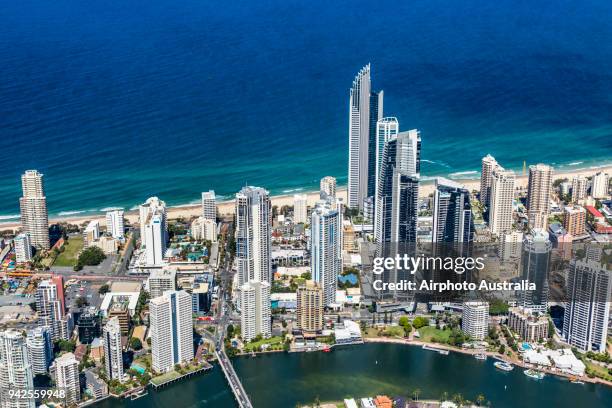 surfers paradise - gold coast skyline stock pictures, royalty-free photos & images