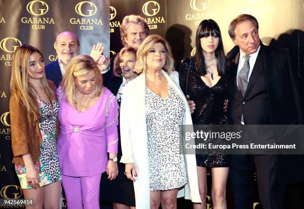 Carmen Rosa Almoguera, Carmen Borrego, Edmundo Arrocet, Maria Teresa Campos, Terelu Campos, Alejandra Rubio and Alejandro Rubio attend the 'Alejandra...