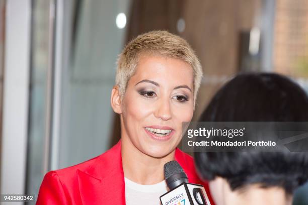 Italian singer Malika Ayane attends Diversity Media Awards at Unicredit Pavillon. Milano, May 29th 2017