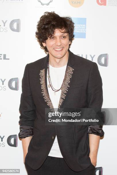 The italian albanian-born singer Ermal Meta attends Diversity Media Awards at Unicredit Pavillon. Milano, May 29th 2017