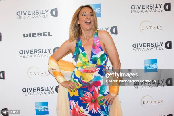 Italian actress Debora Villa attends Diversity Media Awards at Unicredit Pavillon. Milano, May 29th 2017