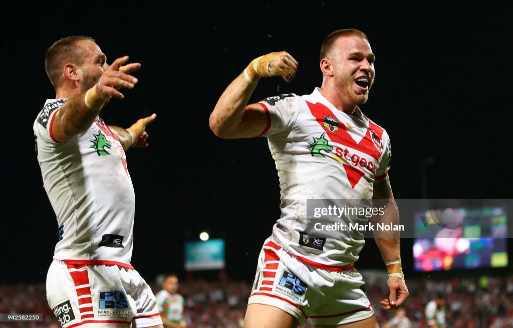 NRL Rd 5 - Dragons v Rabbitohs