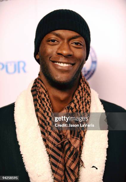 Actor Aldis Hodge attends "Summit on the Summit" pre-ascent event at Voyeur on December 9, 2009 in West Hollywood, California.