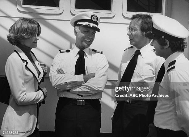 The Captain and the Lady/One if By Land/Centerfold" which aired on September 24, 1977. LAUREN TEWES;GAVIN MACLEOD;BENRIE KOPELL;FRED GRANDY