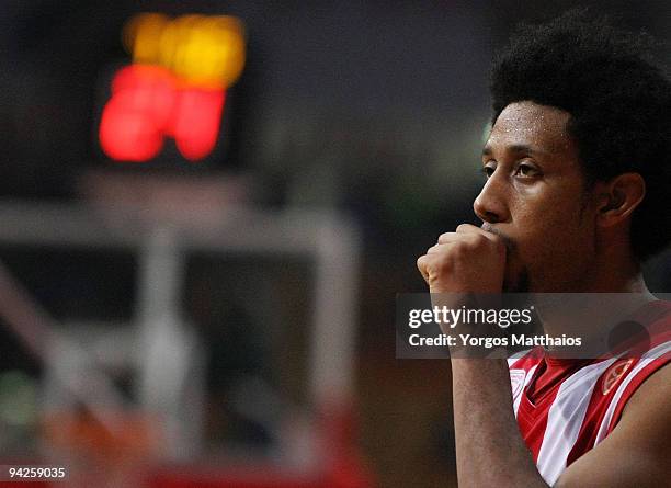 Josh Childress, #6 of Olympiacos Piraeus during the Euroleague Basketball Regular Season 2009-2010 Game Day 7 between Olympiacos Piraeus vs Unicaja...