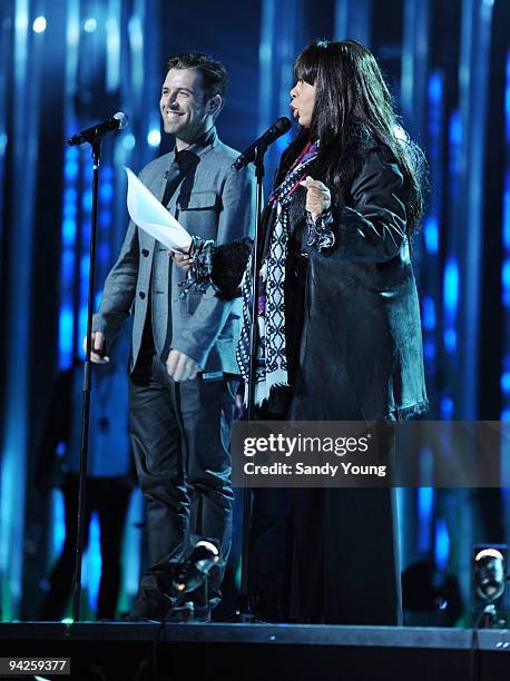 Mark Feehily of Westlife sings a duet with Donna Summer during the Nobel Peace Prize Concert Rehearsals at Oslo Spektrum on December 10, 2009 in...