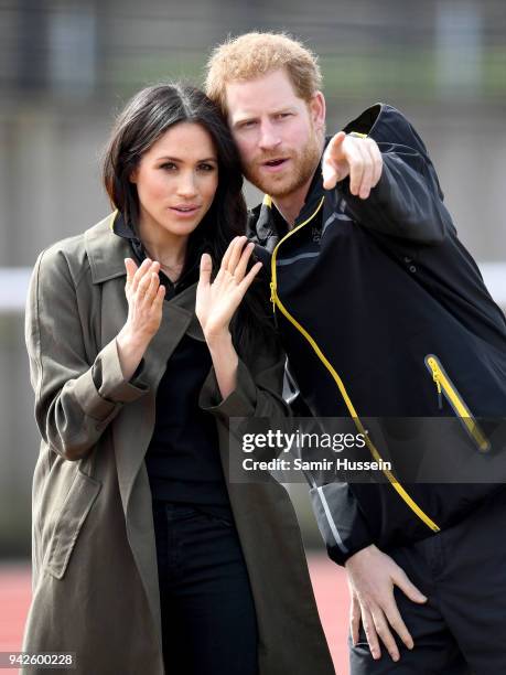 Meghan Markle and Prince Harry, Patron of the Invictus Games Foundation attend the UK Team Trials for the Invictus Games Sydney 2018 at the...