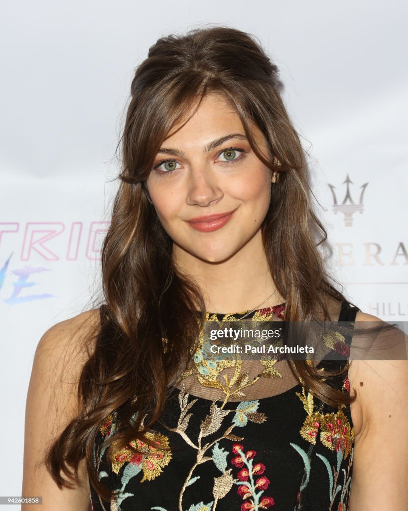 Actress Mia Serafino attends the premiere of "Electric Love" at