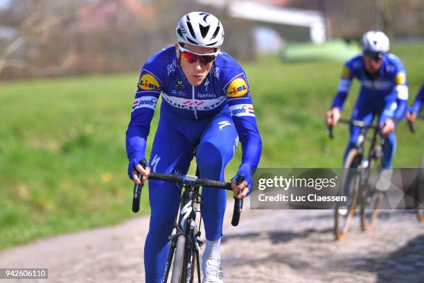 Niki Terpstra of The Netherland and Team Quick-Step Floors during training of 116th Paris to Roubaix 2018 on April 6, 2018 in Arenberg, France.