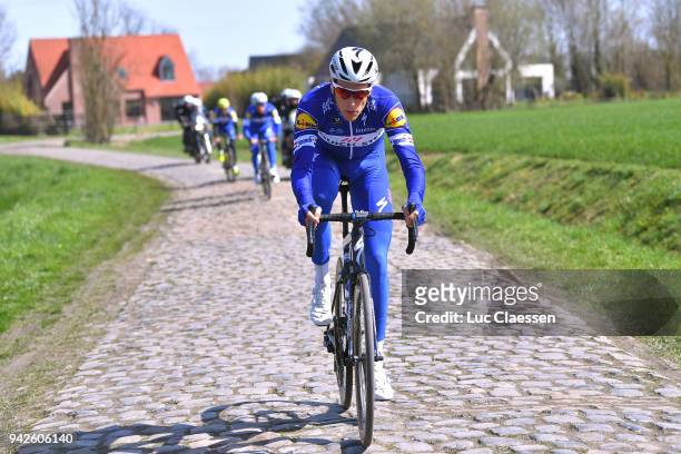 Greg Van Avermaet of Belgium and BMC Racing Team during training of 116th Paris to Roubaix 2018 on April 6, 2018 in Arenberg, France.