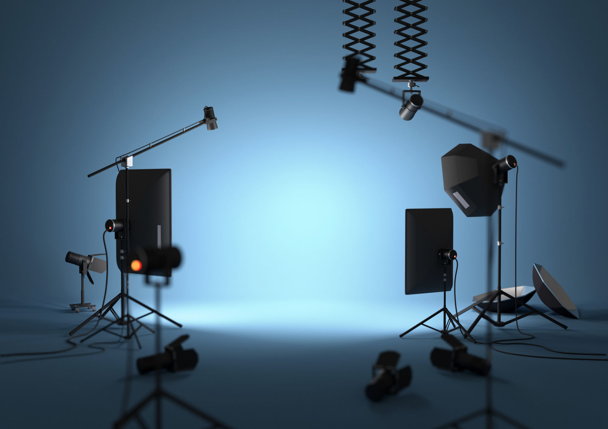 studio lighting setup