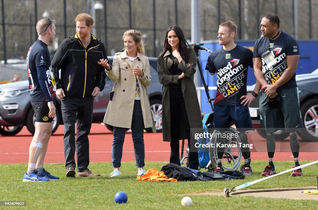 Prince Harry And Meghan Markle Attend UK Team Trials For The Invictus Games Sydney 2018