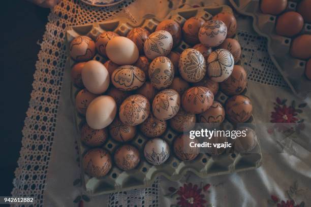 orthodox easter eggs decoration - orthodox stock pictures, royalty-free photos & images