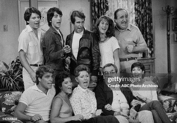 Aired on October 6, 1981. ANSON WILLIAMS;SCOTT BAIO;HENRY WINKLER;CATHY SILVERS;AL MOLINARO;TED MCGINLEY;ERIN MORAN;MARION ROSS;TOM BOSLEY;LYNDA...