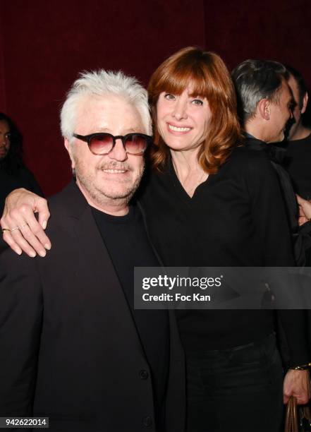 Marc Cerrone and Jill Cerrone the Bain de Foule Party : "Minuit" and Kongas Show Case At Les Bains Paris on April 5, 2018 in Paris, France.