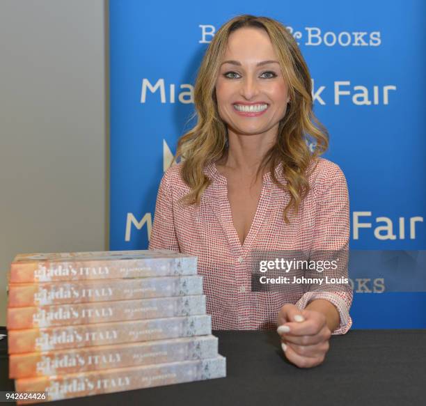 Giada De Laurentiis In Conversation With Della Heiman and signing copies of her new book " Giadas Italy: My Recipes for La Dolce Vita " at Miami Dade...