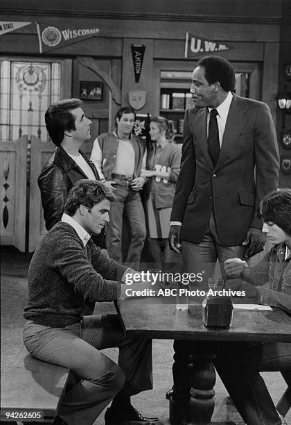 Aired on April 7, 1981. HENRY WINKLER;HAPPY HAIRSTON;TED MCGINLEY;SCOTT BAIO