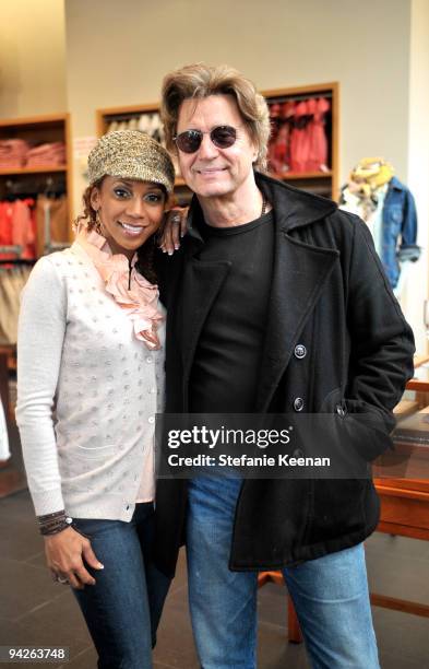 Actress Holly Robinson Peete and radio personality Shadoe Stevens attend the HollyRod Foundation and J.Crew private shopping event at The Grove on...